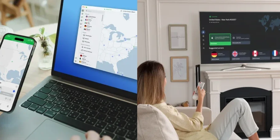 VPN on multiple devices (laptop, smartphone, TV)