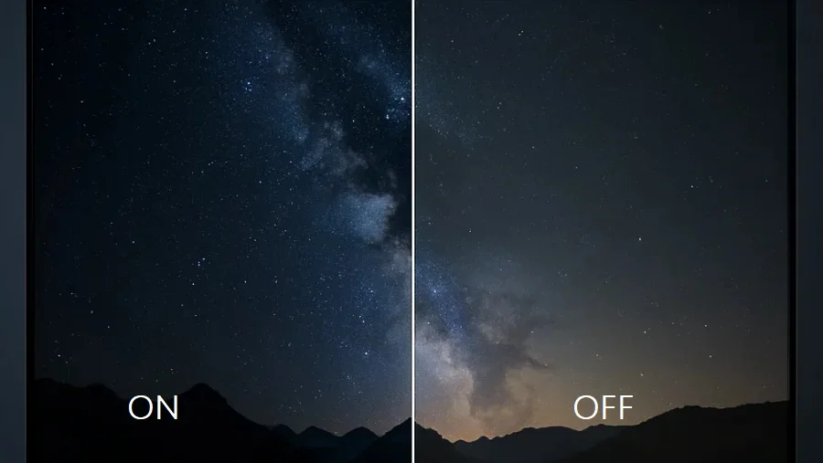 Local Dimming On vs Off