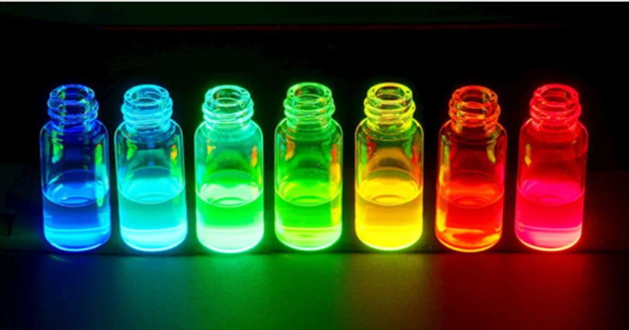 Glass tubes with quantum dots of perovskite nanocrystals