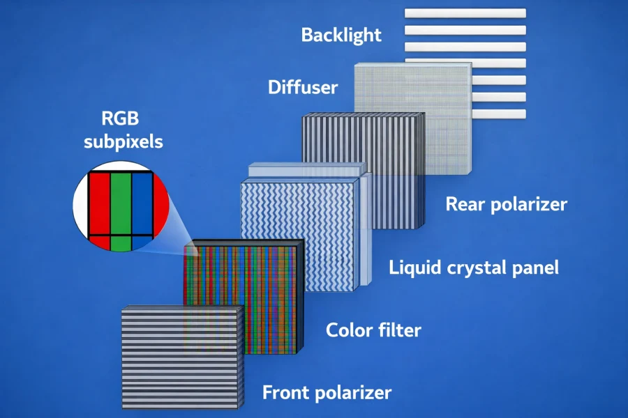 components of liquid crystal display